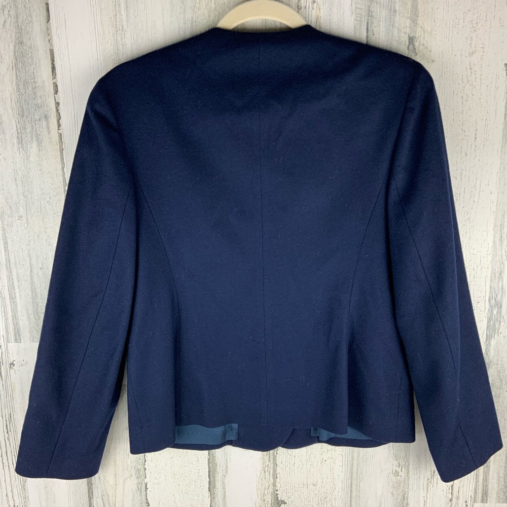 Pendleton Navy Wool Double Breasted Jacket 10p - image 5